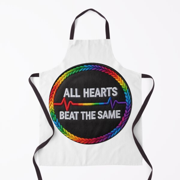 Item preview, All Hearts Beat the Same Pride Patch - LGBT Rainbow Patch designed and sold by Colorlessandco.