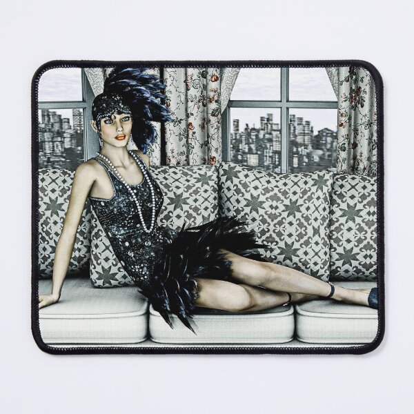 Item preview, Roaring 20s Flapper Fashion Art Illustration designed and sold by Vac1.