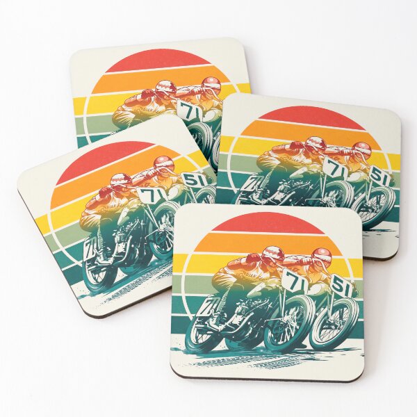 Item preview, 1950s Indian Scout Motorcycle Flat Track Racing Sunset Style designed and sold by EdGraphy.