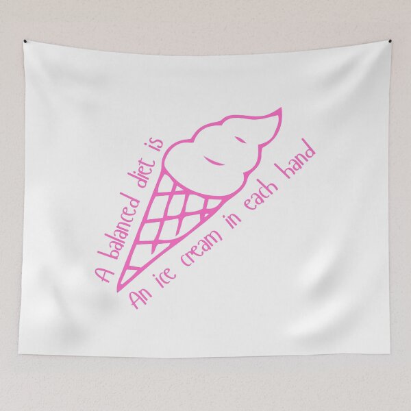 Item preview, Copy of Ice Cream Diet - pink type designed and sold by ABitOnTheSide.