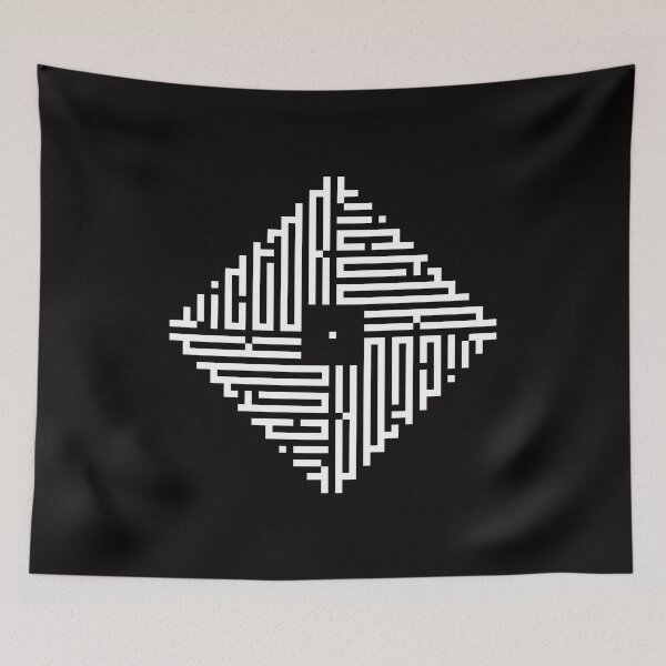 Item preview, VICTOR | White  | Modern Geometric Kufi Calligraphy | From Name to Art   designed and sold by FOR YOUR NAME.
