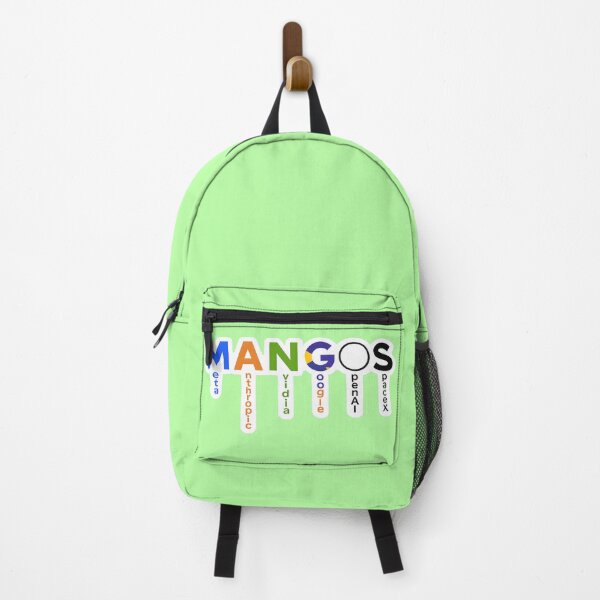 Item preview, MANGOS Tech Stocks Sticker | Meta Anthropic Nvidia Google OpenAI SpaceX | AI Investing Meme designed and sold by RockyLambda.