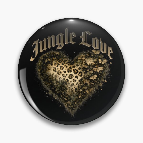 Item preview, Jungle Love Leopard Print Heart Vintage Grunge designed and sold by Red Vale Society.