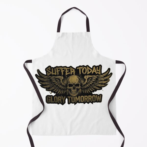 Item preview, Suffer Today Glory Tomorrow Motivational Skull Wings Design designed and sold by JeevanStickers.
