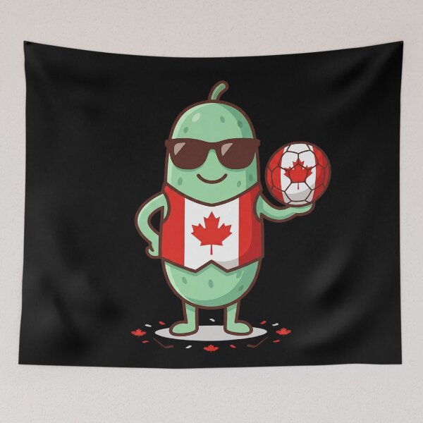 Item preview, Cute Canadian Soccer Pickle Fan Shirt Funny Pickle Lover Canada Football Supporter Kawaii Sports Gift designed and sold by Basma Designs | Funny Shirts, Stickers & Mugs.