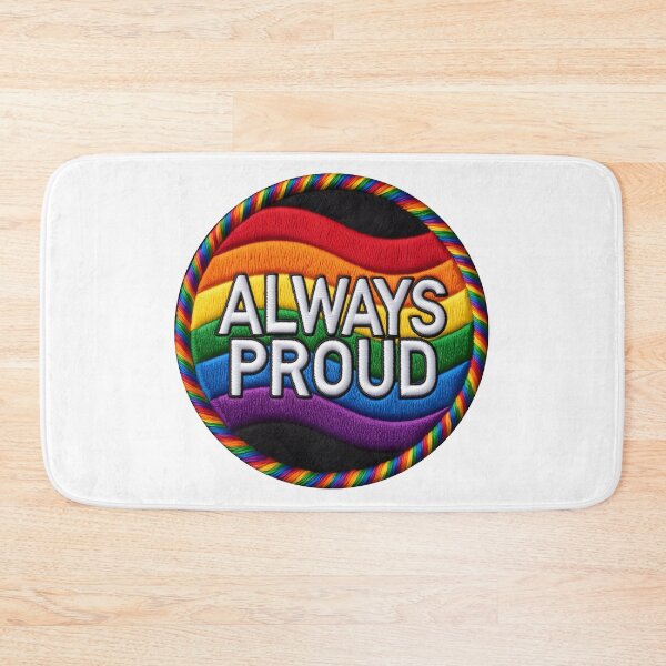 Item preview, Pride Always Proud Patch - LGBT Rainbow Patch designed and sold by Colorlessandco.