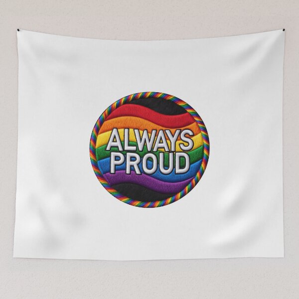 Item preview, Pride Always Proud Patch - LGBT Rainbow Patch designed and sold by Colorlessandco.
