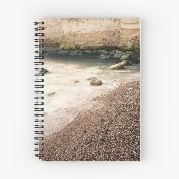 Item preview, Tranquil Rocky Beach Cove With Smooth Water, Weathered Cliffs and Pebble Shore designed and sold by Nmallia.