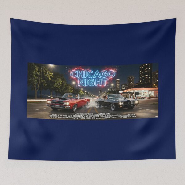 Item preview, ROAD MOVIE POSTER CHICAGO NIGHT 1969 designed and sold by VERYOLDROAD BY AXTON BROWNING .