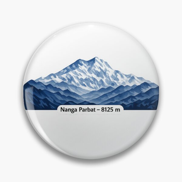 Item preview, Nanga Parbat 8125 m – Minimalist Himalayan Mountain Sticker designed and sold by Gabe1983.