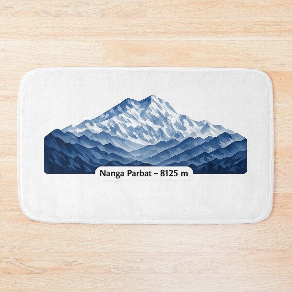 Item preview, Nanga Parbat 8125 m – Minimalist Himalayan Mountain Sticker designed and sold by GabeMountainArt.
