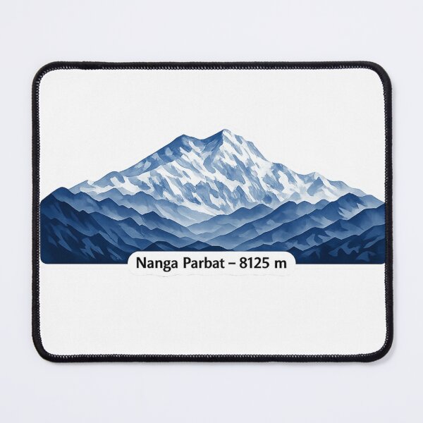 Item preview, Nanga Parbat 8125 m – Minimalist Himalayan Mountain Sticker designed and sold by GabeMountainArt.
