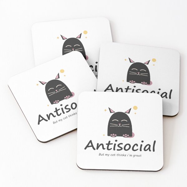 Item preview, Antisocial But Loved By My Cat designed and sold by MouhamedAdel95.