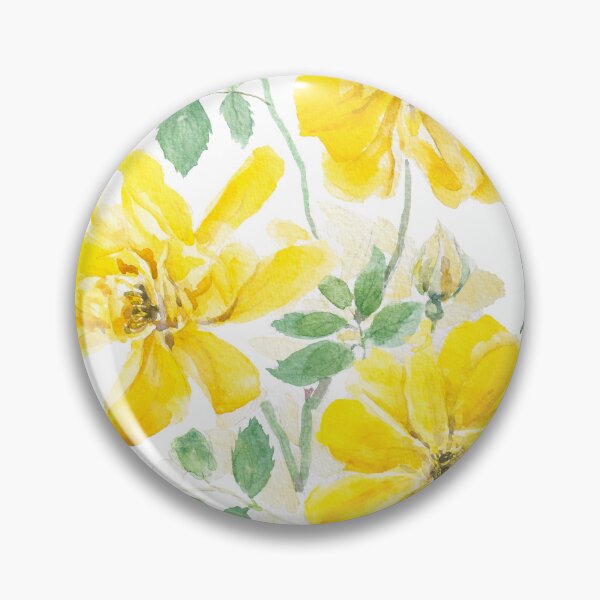 Item preview, yellow rose watercolour painting designed and sold by ColorandColor.