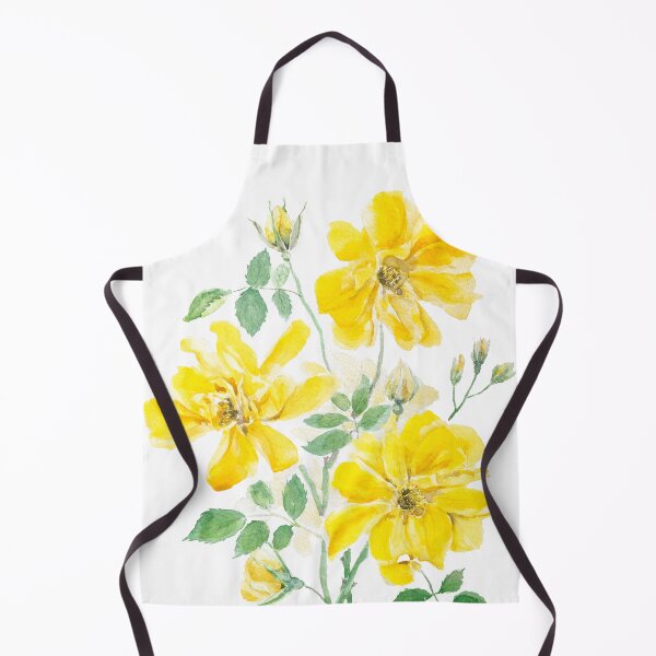 Item preview, yellow rose watercolour painting designed and sold by ColorandColor.
