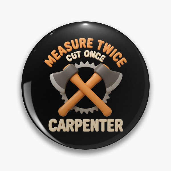 Item preview, Measure Twice Cut Once Carpenter | American Shirt designed and sold by LabCore.