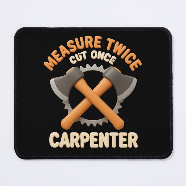Item preview, Measure Twice Cut Once Carpenter | American Shirt designed and sold by LabCore.