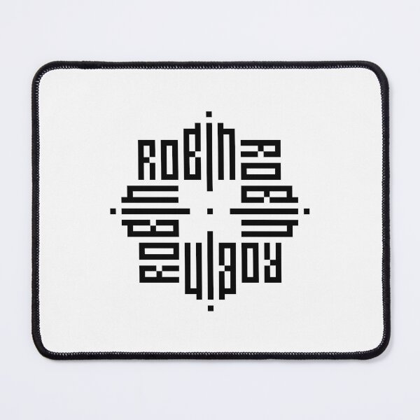 Item preview, ROBIN | Black | Modern Geometric Kufi Calligraphy | From Name to Art designed and sold by FOR YOUR NAME.