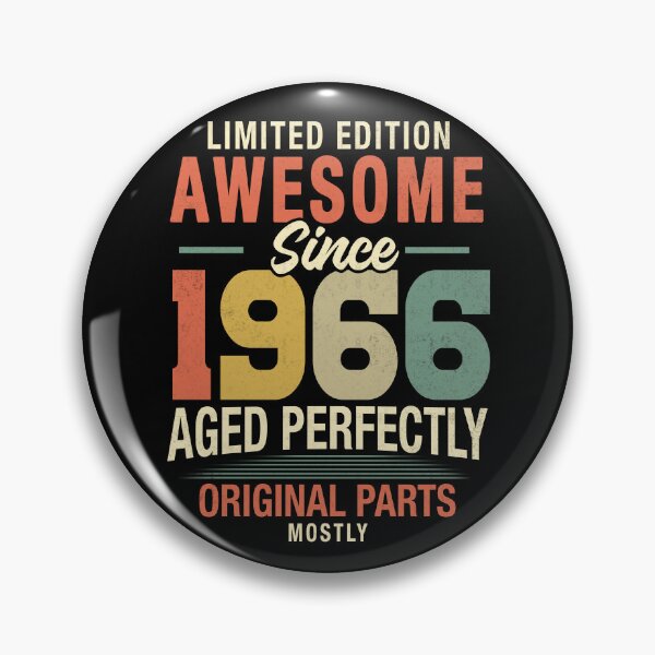 Item preview, Vintage Awesome Since 1966, 60th Birthday Retro Milestone Gift designed and sold by FernaRoje.