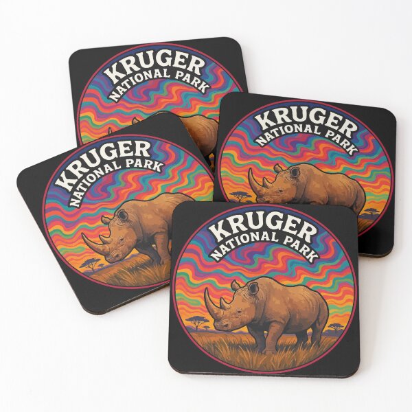 Item preview, Kruger National Park Africa Rhinoceros Trippy Art designed and sold by TomFrontierArt.