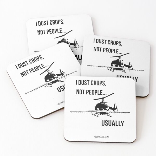Item preview,  I Dust Crops Not People Usually - Funny Helicopter Pilot T-Shirt designed and sold by helipadusa.