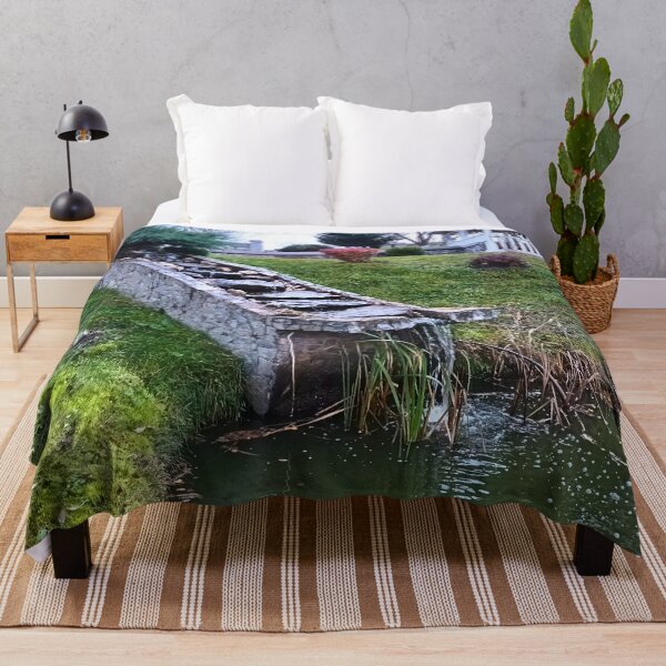 Item preview, Garden Waterfall – Scenic Cascade Nature Landscape Art Print from Romania designed and sold by MSMPrintDesign.