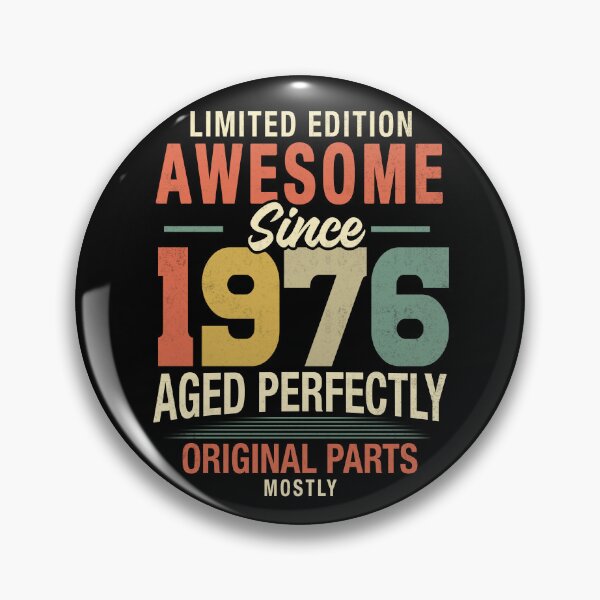 Item preview, Vintage Awesome Since 1976, 50th Birthday Retro Milestone Gift designed and sold by FernaRoje.