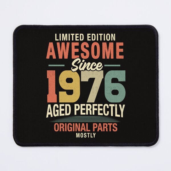 Item preview, Vintage Awesome Since 1976, 50th Birthday Retro Milestone Gift designed and sold by FernaRoje.