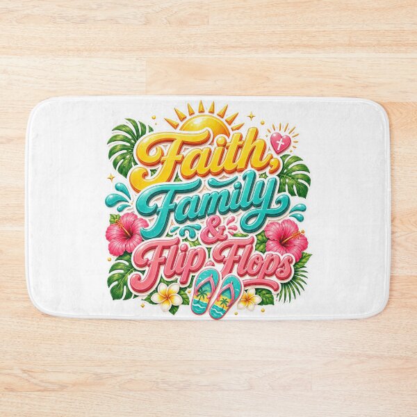 Item preview, Faith, Family and Flip Flops Design . designed and sold by Anime-Clothes1.