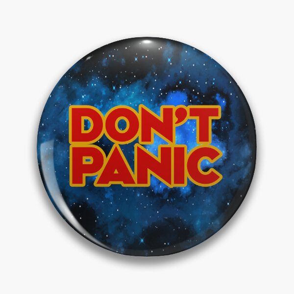 Item preview, Don't Panic - Retro Sci-Fi designed and sold by Deviant Logic Design.