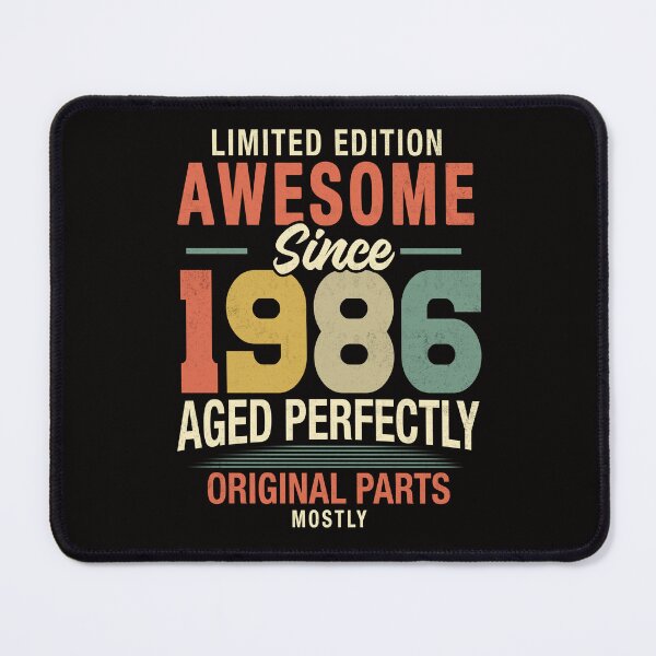 Item preview, Vintage Awesome Since 1986, 40th Birthday Retro Milestone Gift designed and sold by FernaRoje.