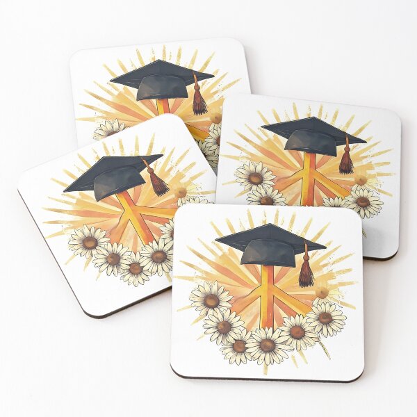 Item preview, Retro Peace Sign Graduation Sticker Class of 2026 70s Vibes designed and sold by Mercella-Inc.