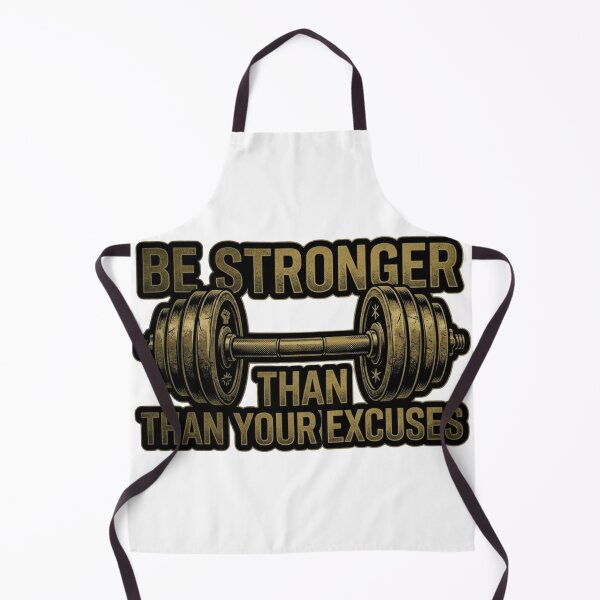 Item preview, Be Stronger Than Your Excuses Gym Motivational Design designed and sold by JeevanStickers.