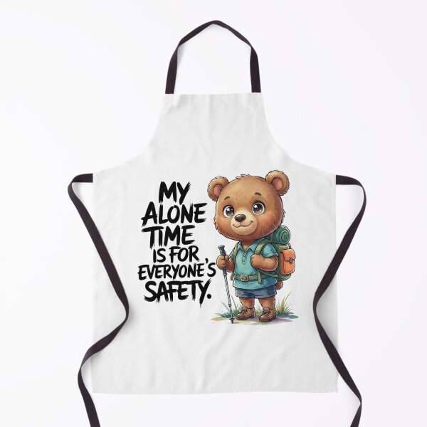 Item preview, My Alone Time Is For Everyone’s Safety | Funny Introvert Bear Hiker designed and sold by Cool-cat-art.