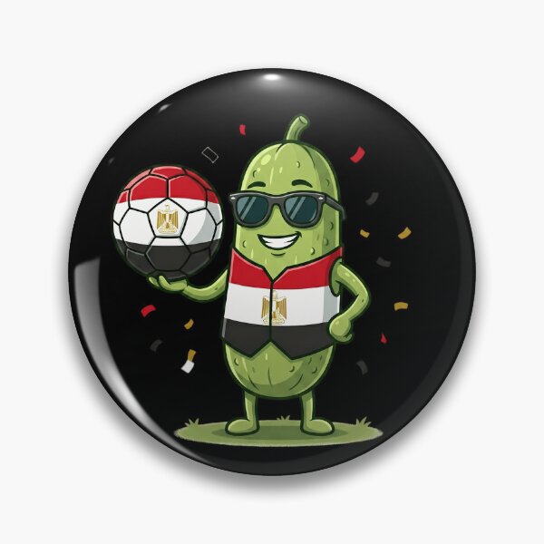 Item preview, Funny Egyptian Soccer Pickle Fan Shirt Cute Egypt Football Supporter Pickle Lover Gift designed and sold by Basma Designs | Funny Shirts, Stickers & Mugs.
