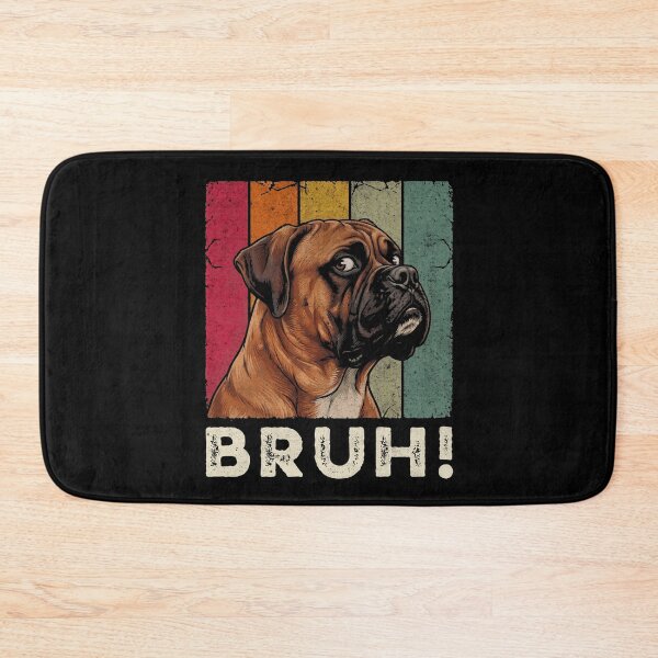 Item preview, Bruh Boxer Dog Vintage Retro Striped designed and sold by d247.