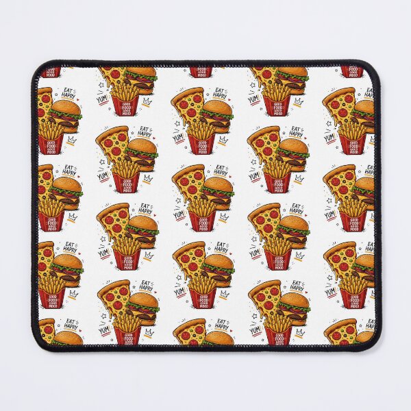 Item preview,  Pizza Burger Fries Lover – Cute Fast Food Cartoon Design designed and sold by Verycutethings.