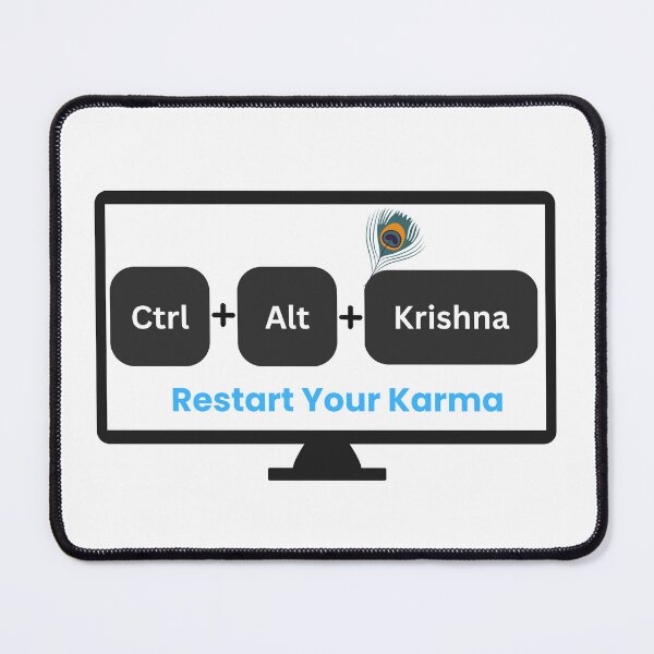 Item preview, Ctrl + Alt + Krishna designed and sold by BhaktiByte.