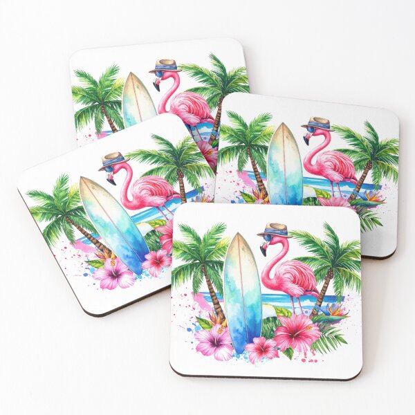 Item preview, Tropical Surf Flamingo designed and sold by EdicrisR.