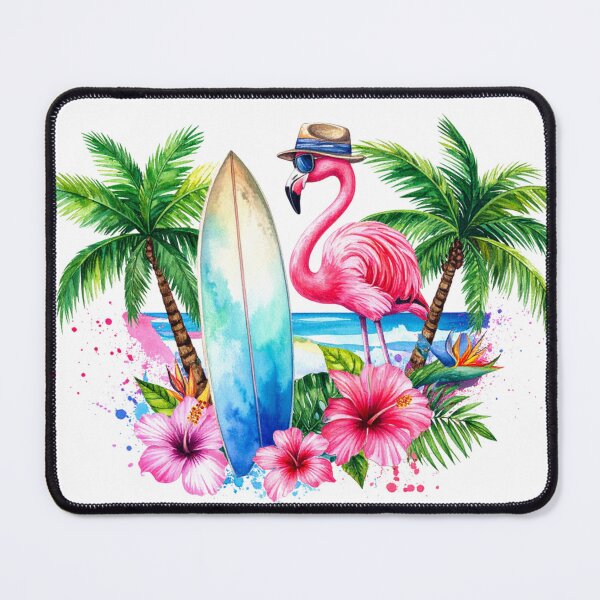 Item preview, Tropical Surf Flamingo designed and sold by EdicrisR.