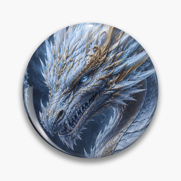 Item preview, Dragon of the North | Ice Dragon Fantasy Art designed and sold by IGLCreative.