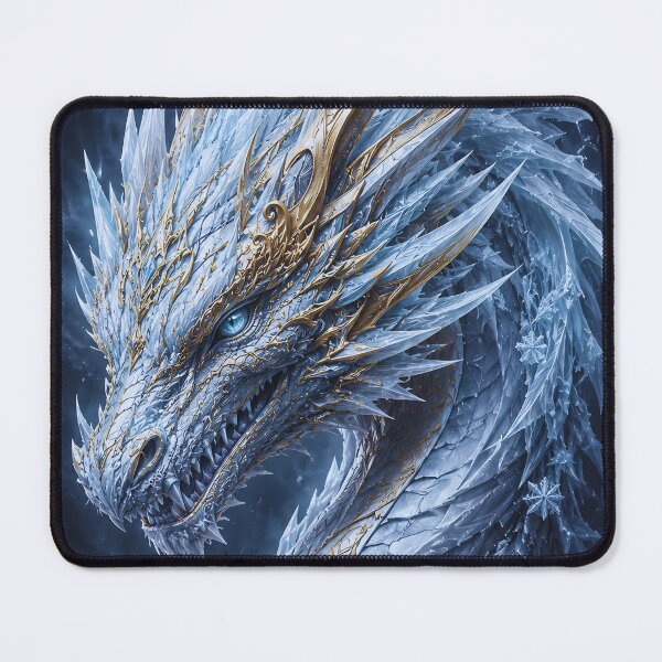 Item preview, Dragon of the North | Ice Dragon Fantasy Art designed and sold by IGLCreative.