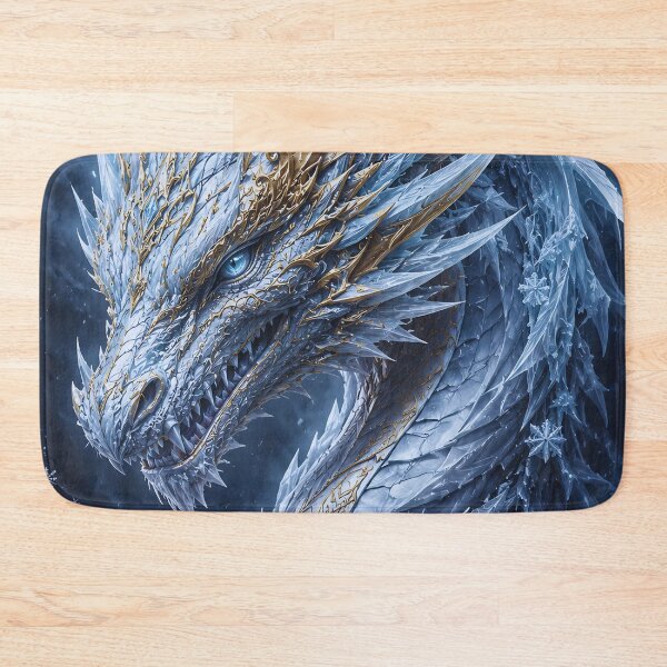 Item preview, Dragon of the North | Ice Dragon Fantasy Art designed and sold by IGLCreative.