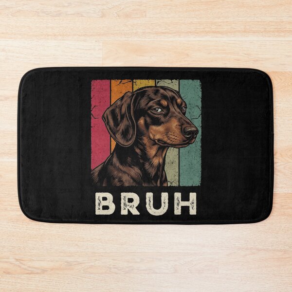Item preview, Retro Bruh Dachshund Dog Vintage Wiener Doxie designed and sold by d247.
