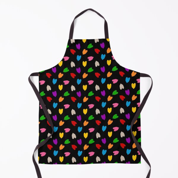 Item preview, Colourful Hearts Love Pattern Design - Black designed and sold by PatternTitan.