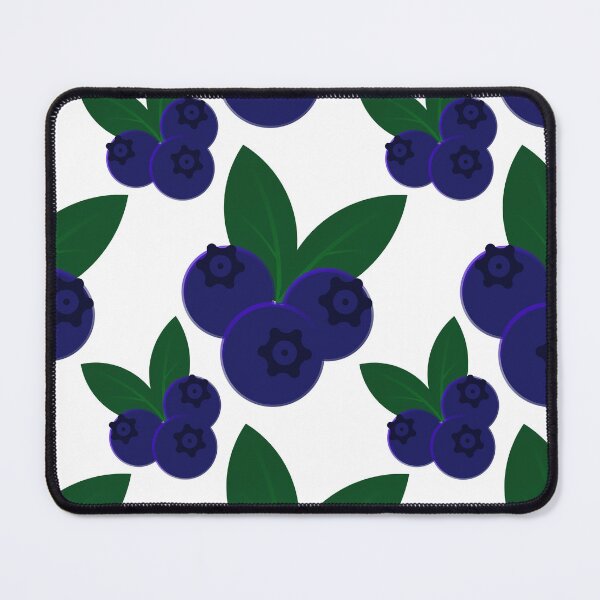 Item preview, Blueberry Fruit Cluster Seamless Pattern with Green Leaves designed and sold by Longsilp.