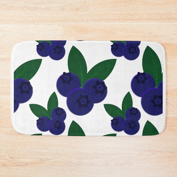 Item preview, Blueberry Fruit Cluster Seamless Pattern with Green Leaves designed and sold by Longsilp.