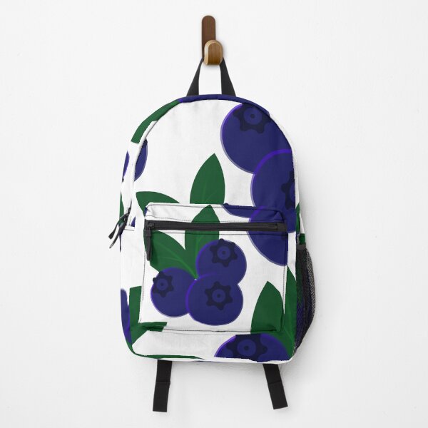 Item preview, Blueberry Fruit Cluster Seamless Pattern with Green Leaves designed and sold by Longsilp.