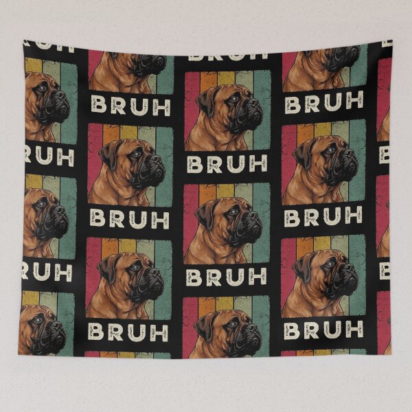 Item preview, Bruh Mastiff Dog Retro Vintage Grunge Pet Lover designed and sold by d247.