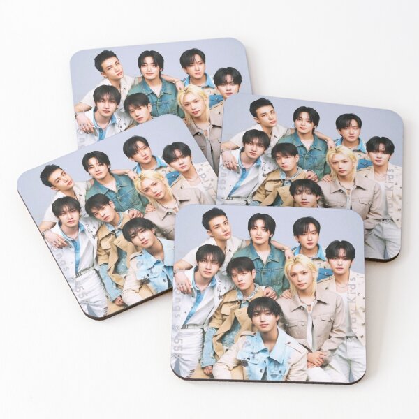 Item preview, Stray Kids summer blue group picture DIVINE You make stray kids STAY SKZ SKZOO kpop bang chan lee know changbin hyunjin han felix seungmin IN 5 star world tour poster designed and sold by Kpop-Noona.